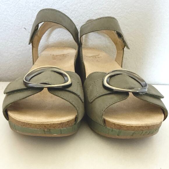 Dansko Stella Ankle Strap Platform Wedge Sandal Women’s Sz EU40/US 9.5-10 EUC - Picture 12 of 12